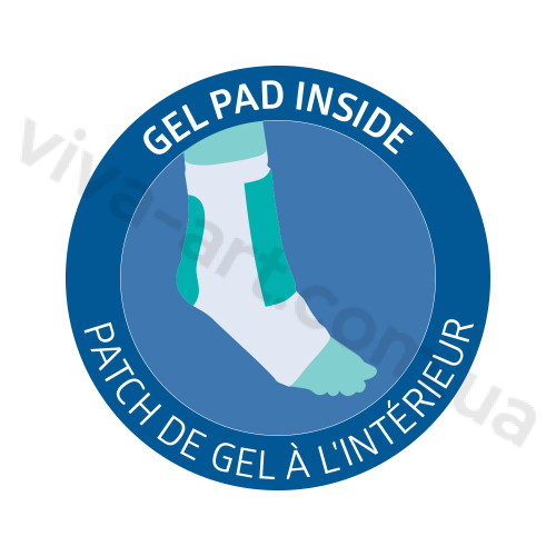 Носок с гелевой защитой зоны голени и ахила с открытым носком, размер S, шт.